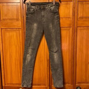 Distressed Gray Skinny Jeans